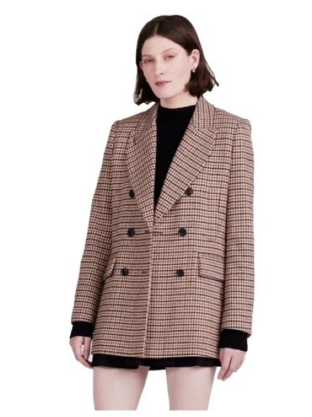 Derek Lam 10 Crosby Houndstooth double breasted blazer
